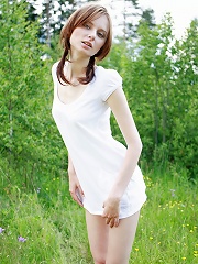 Teen Poses Outdoors